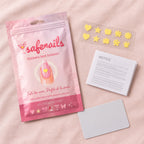 Ce que tu reçois : le sachet, la planche de 10 stickers, la notice en français, format carte bancaire